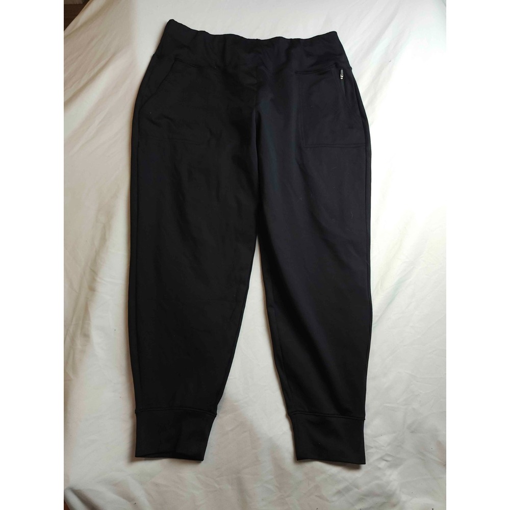 Legend Joggers Womens‎ Size XL Black Athleisure Sporty Gym Gorpcore Tapered Leg